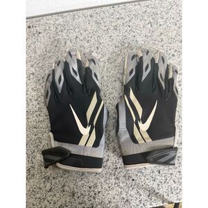 Nike Vapor Jet NFL Receiver Gloves Black Gray Adult Large Football Gloves